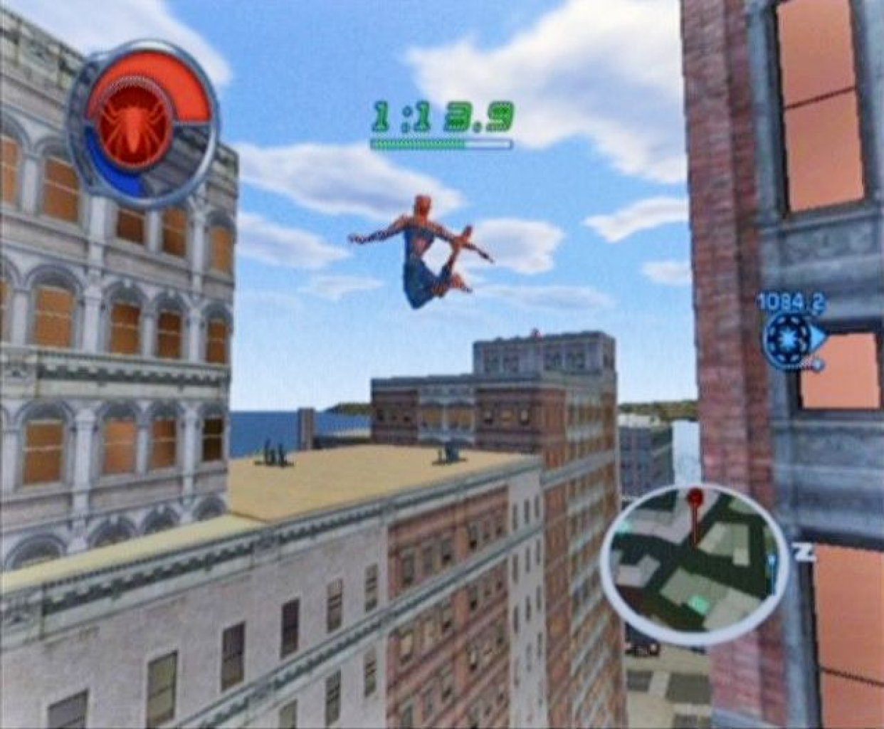 [23/09/2021] Das ist Freiheitsgefühl! Mit Spider-Man durch New York zu schwingen, machte auf dem Gamecube richtig viel Spaß.