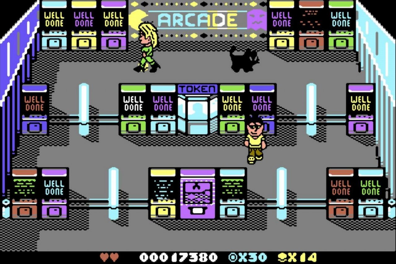 [08/10/2021] Bei Arcade Daze muss der Spieler sein Können an 18 Automaten beweisen. In dieser Szene sind bereits 14 geschafft, da heißt es WELL DONE!&nbsp;