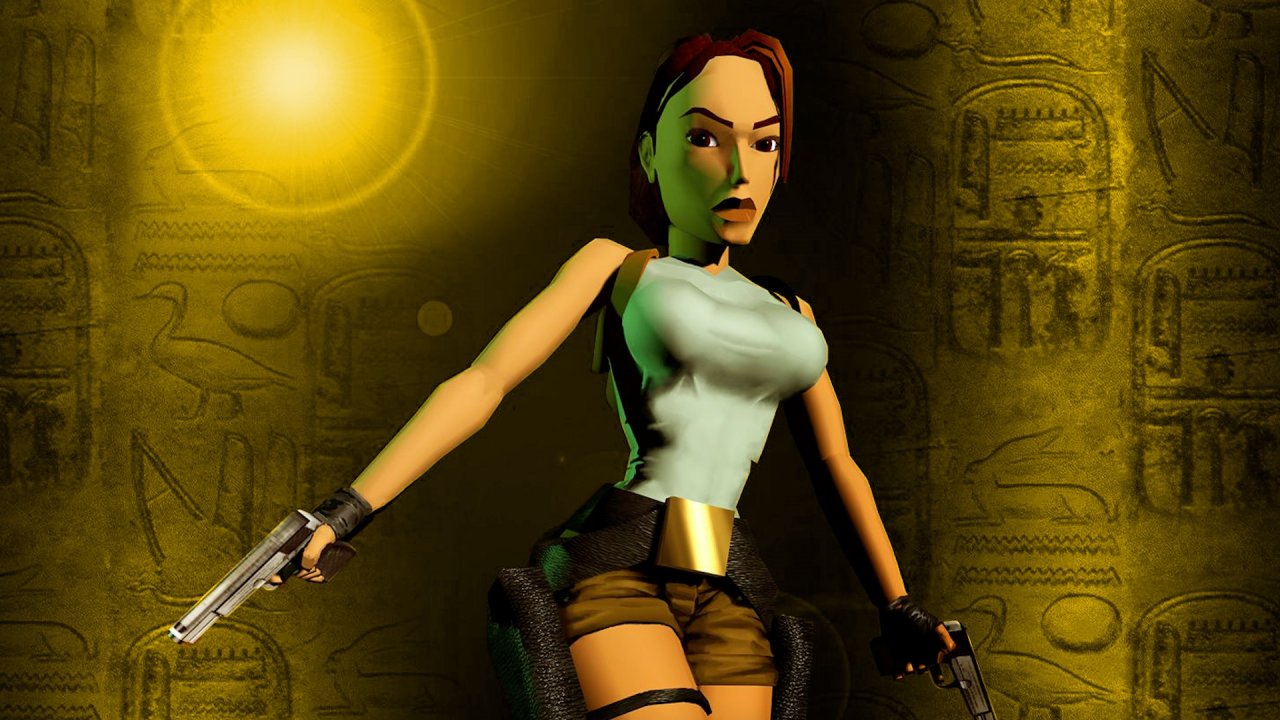 Lara Croft aus Polygonen