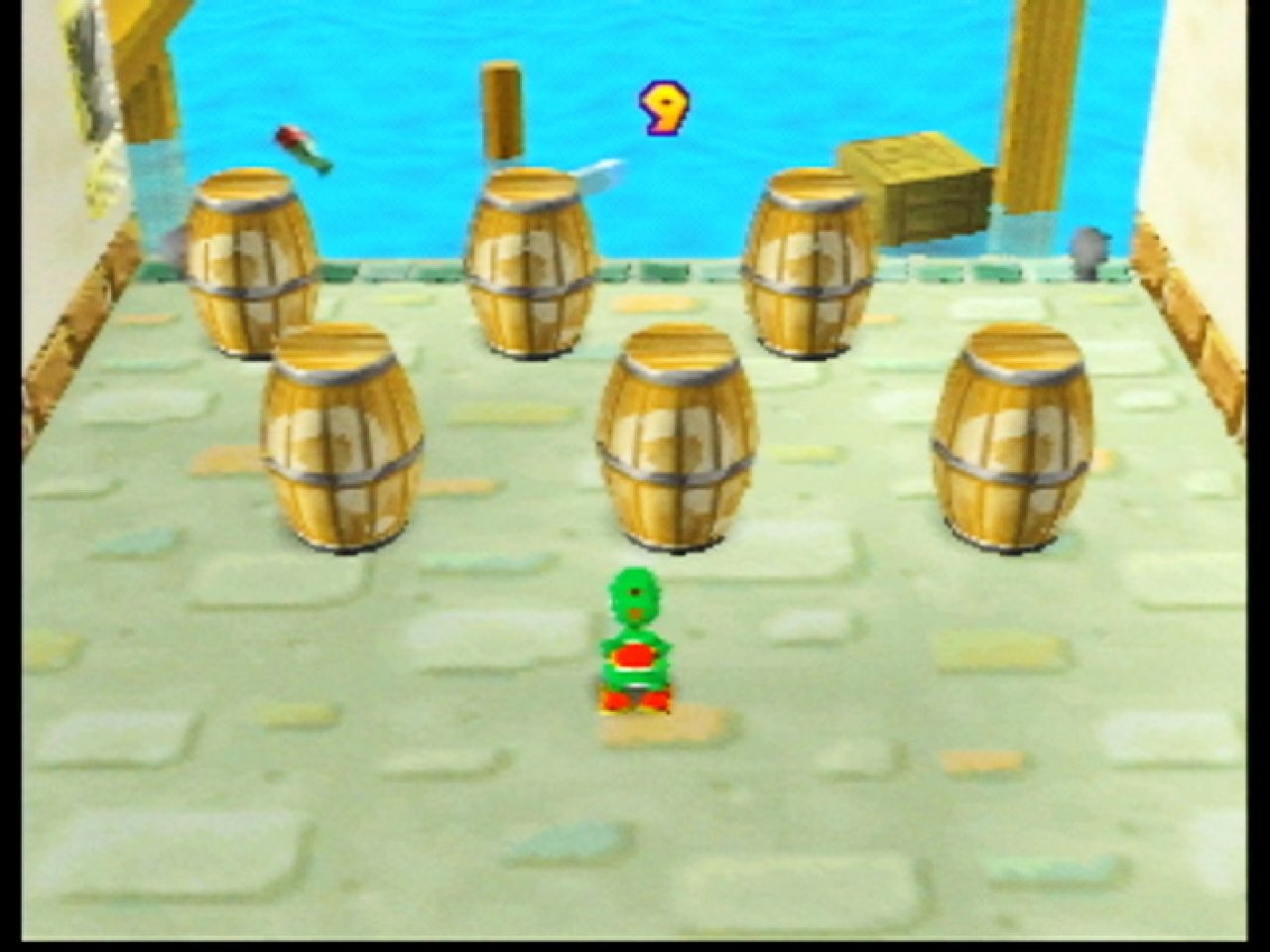 [09/11/2021] In Mario Party 2 basieren die Item-Minispiele auf dem Brett, auf dem gerade gespielt wird. Dieses Minispiel hier gehört etwa zum Piratenland.