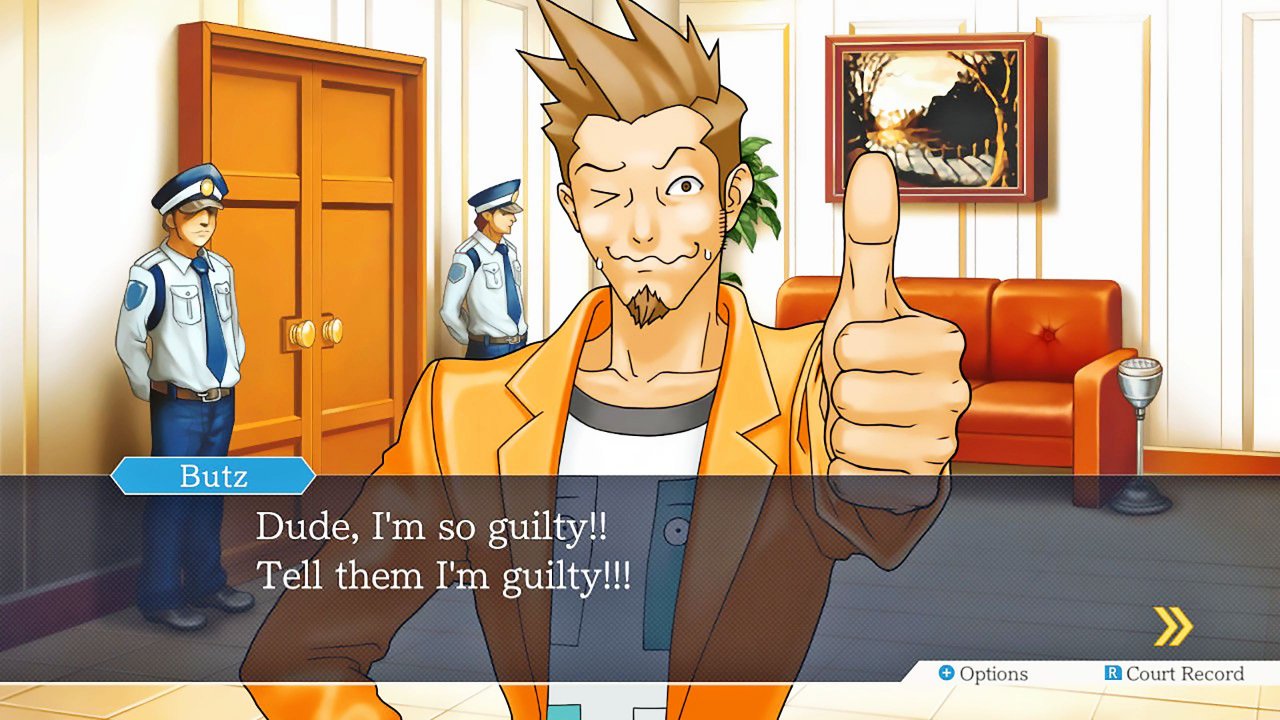 [09/11/2021] Der Butz mal wieder! Verlässlich zieht der alte Freund von Phoenix Wright Unglück an wie ein Kuchenstück die Wespen. Wir müssen ihm als Anwalt helfen!