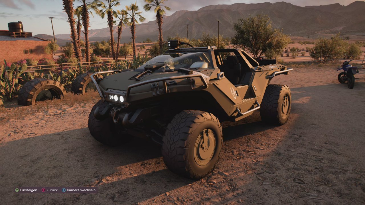 [11/11/2021] Von Xbox, für Xbox: Bei den insgesamt über 500 Fahrzeugen von diversen Prestige-Herstellern wie Mercedes, Ferrari, Ford & Co. findet sich außerdem der ikonische M12 Warthog aus der Halo-Serie - ein tolles Fan-Feature!