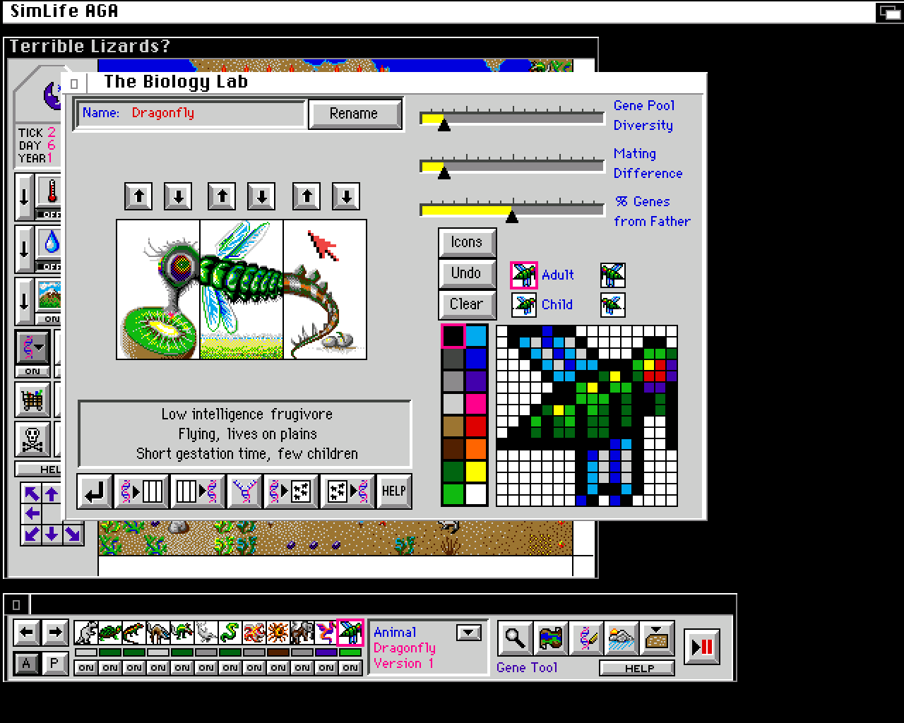 [10/12/2021] Bei der Entwicklung von SimLife aus dem Jahr 1992 assistiert Will Wright nur. Das ursprüngliche Konzept stammt von Ken Karakotsios.