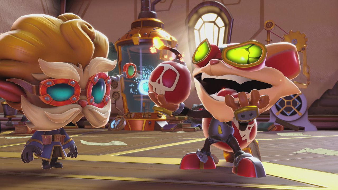 [03/12/2021] Die genialen Erfinder Ziggs (rechts) und Heimerdinger (links) messen ihre Kräfte regelmäßig in den toll inszenierten Bosskämpfen.&nbsp;