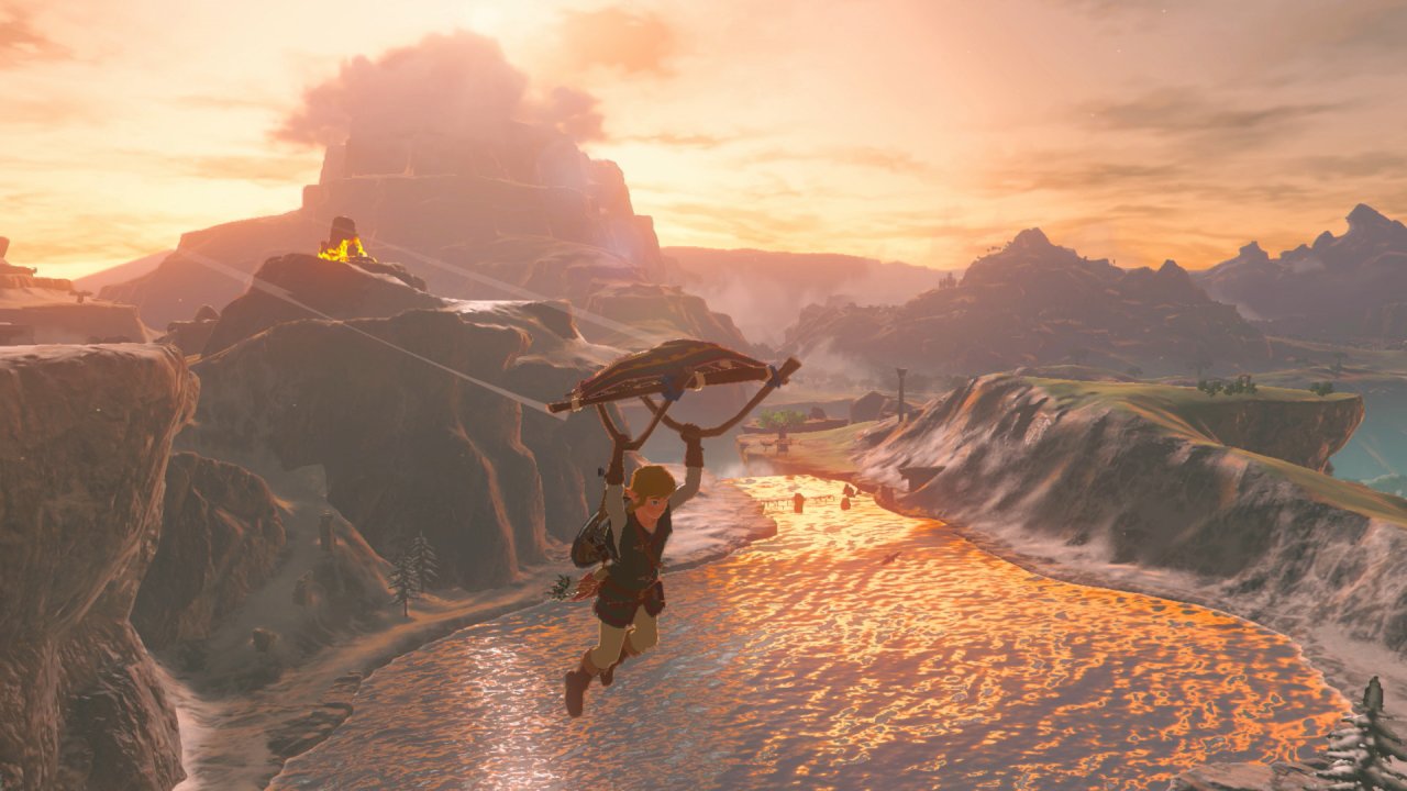 [01/02/2022] Die Welt von The Legend of Zelda: Breath of the Wild (2017) lässt sich auch mittels Gleitschirm erkunden. Zu etwas ganz Besonderem wird sie allerdings erst durch die Physik- und Chemie-Engine und die Tatsache, dass interaktive Objekte nachvollziehbar aufeinander reagieren.