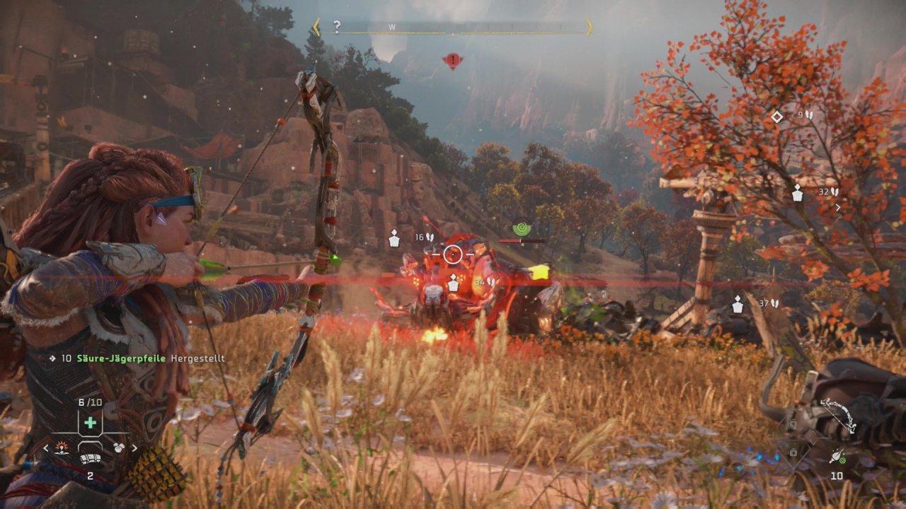 Aloy mit Pfeil und Bogen