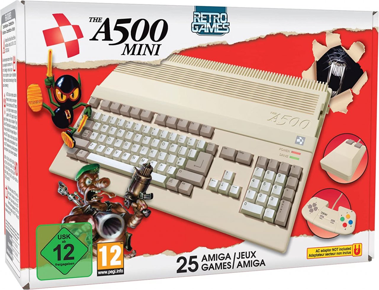 [25/03/2022] Der A500 Mini erscheint am 8. April mit 25 vorinstallierten Amiga-Spielen wie Speedball 2, California Games oder Simon the Sorcerer.