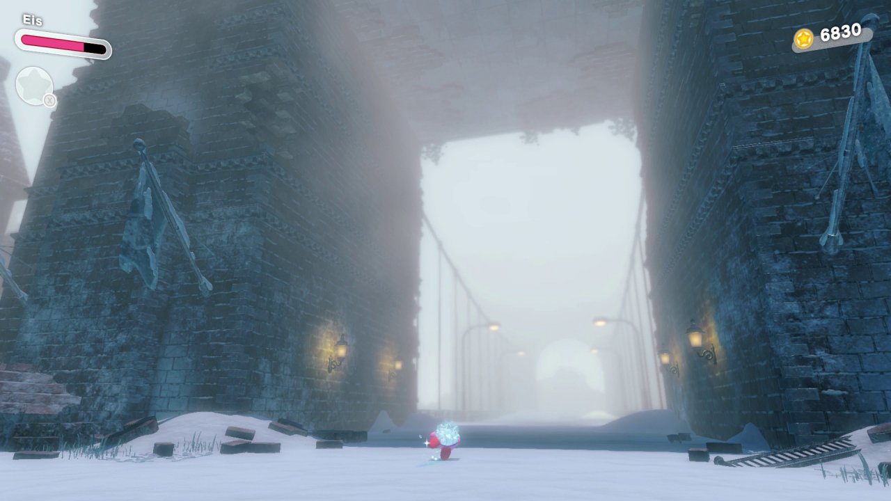 [22/03/2022] Eiskalte Luft und trüber Nebel, durchbrochen vom warmen Licht der Laternen und dazu die riesige Steinbrücke, die ehrfurchterregend vor einem aufragt: Die gekonnte Umsetzung der neuen und doch heruntergekommenen Welt ist sicher einer der beeindruckendsten Aspekte des Spiels.
