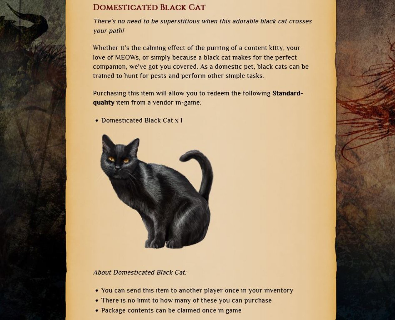 [11/03/2022] Ihr wollt eine Photoshop-Katze kaufen? Kein Problem! Wie das Tier im Spiel selbst aussieht oder wie die „Ungeziefer-Jagd-Mechaniken“ aussehen, ist hingegen unklar. &nbsp;