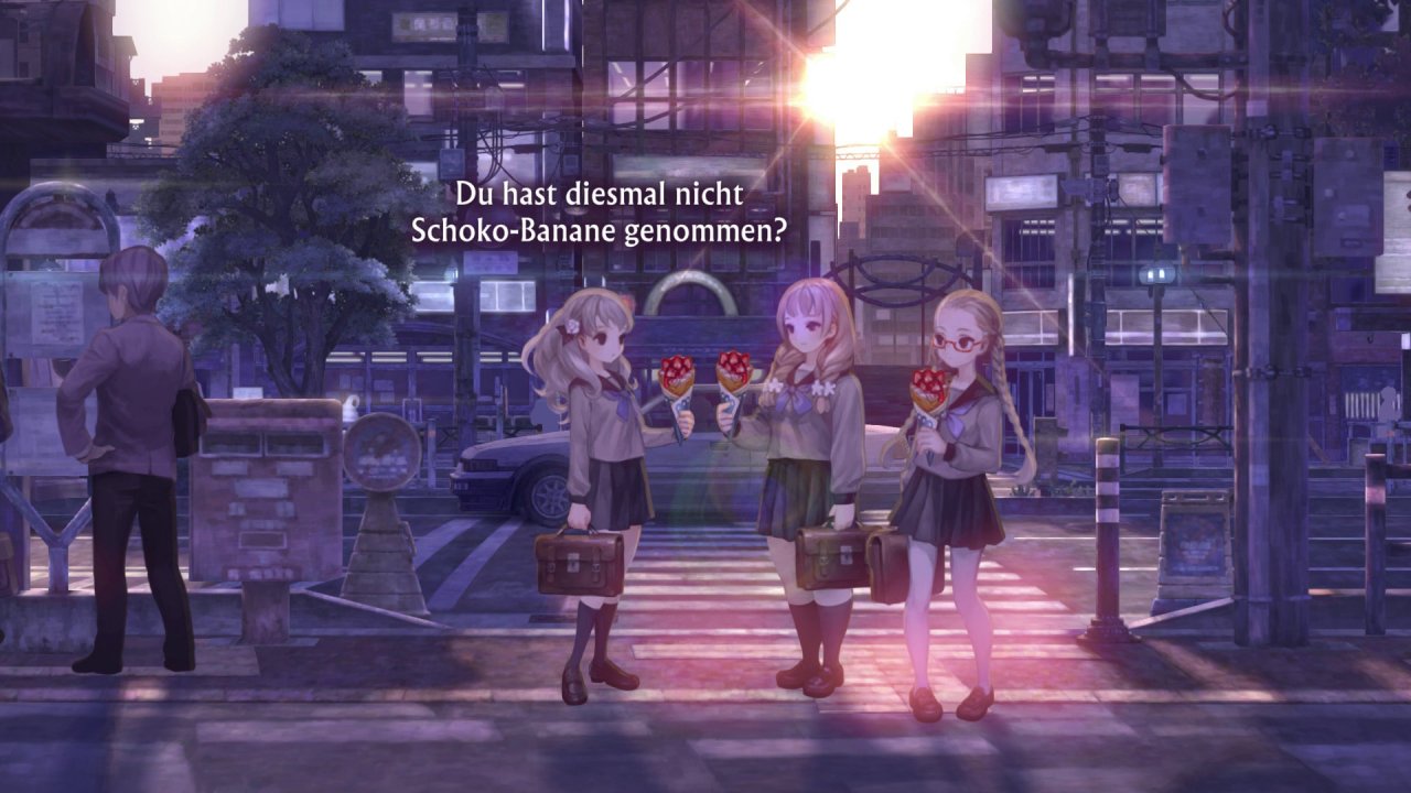 [11/04/2022] Essen darf in einen Vanillaware-Spiel natürlich nicht fehlen und es sieht wie immer köstlich aus. Kein Wunder also, dass sich Iori, Tomi und Miwako auf dem Heimweg gerne die Bäuche vollschlagen.