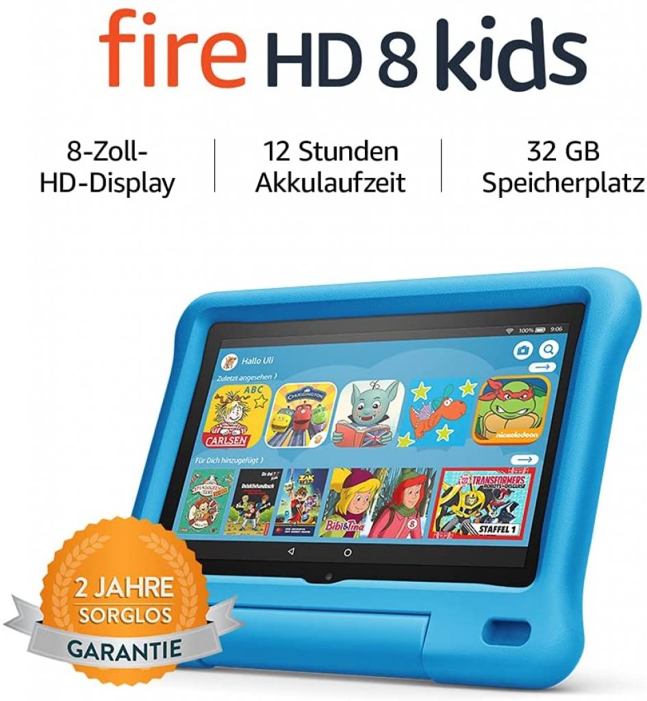 [06/04/2022] Das Fire HD 8 Kids-Tablet, das es bei den Amazon Oster-Angeboten mit großem Rabatt gibt, eignet sich für Kinder im Vorschulalter.