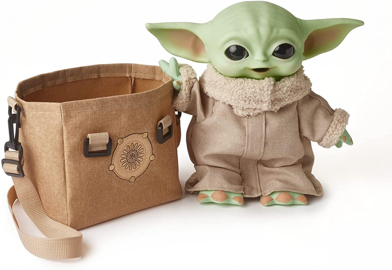 [05/04/2022] Diese Baby Yoda-Plüschfigur hat eine Tragetasche - und einen reduzierten Preis.