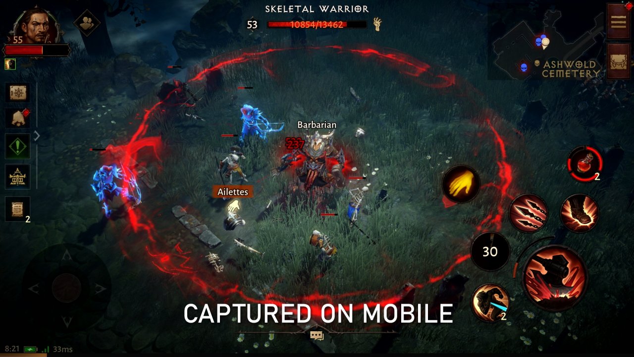 [25/04/2022] Grafisch zählt Diablo Immortal klar zum Besten, was man derzeit auf Mobile-Geräten spielen kann.