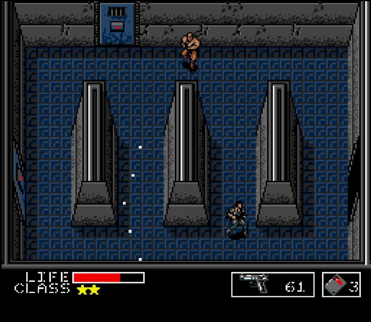 [29/04/2022] Levelboss: Machine Gun Kid mimt den Türsteher und bewacht den linken und obigen Ausgang.&nbsp;
