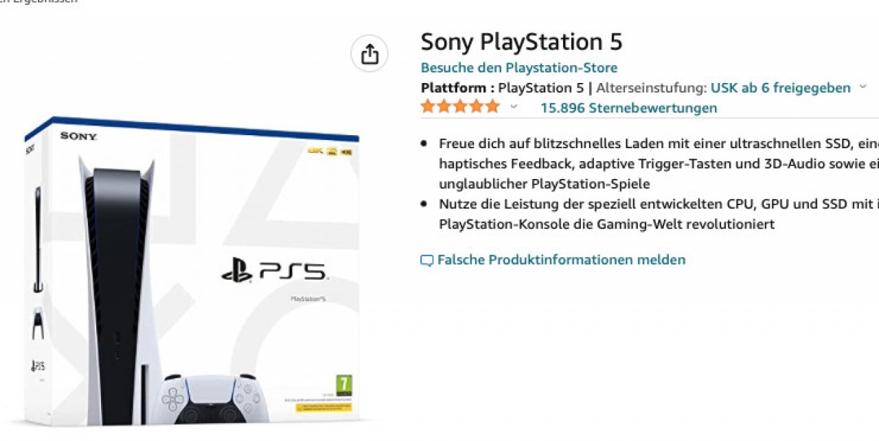 [26/04/2022] PS5 kaufen: Sony verkackt eigenen Playstation 5-Drop - Prime-Hinweis für Amazon-Verkauf noch nicht aufgetaucht