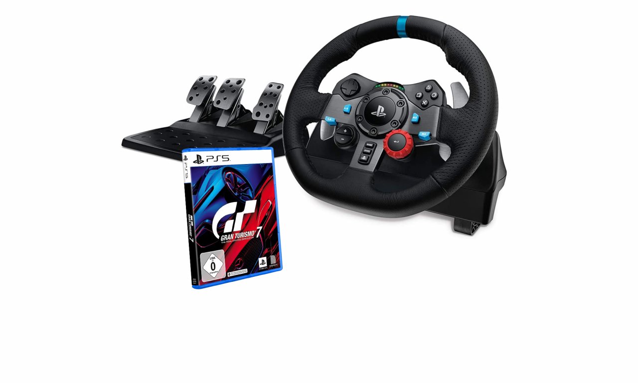 [12/05/2022] Sowohl Gran Turismo 7 (PS5) als auch das hervorragende Lenkrad Logitech G29 gibt es derzeit mit Riesenrabatt bei Amazon.