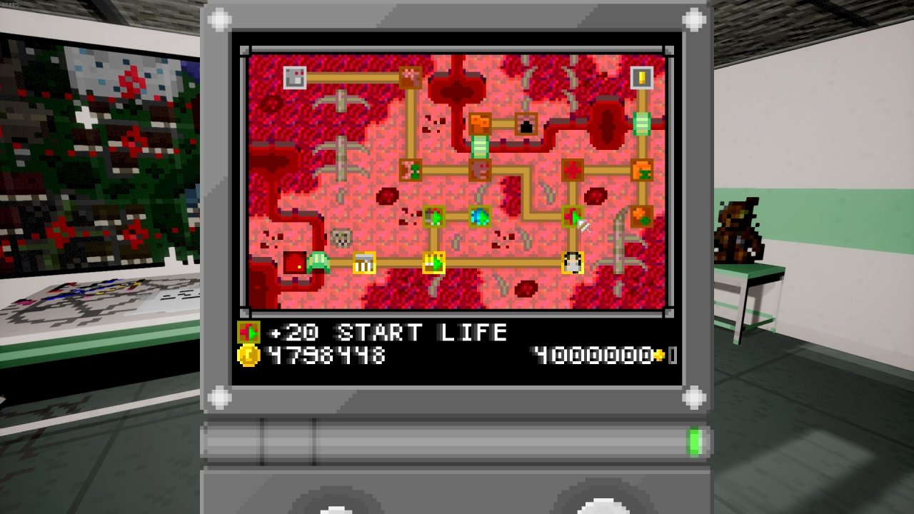 [08/05/2022] In diesem Minispiel erinnert die Upgrade-Übersicht an die Kartenauswahl in Super Mario Bros. 3.