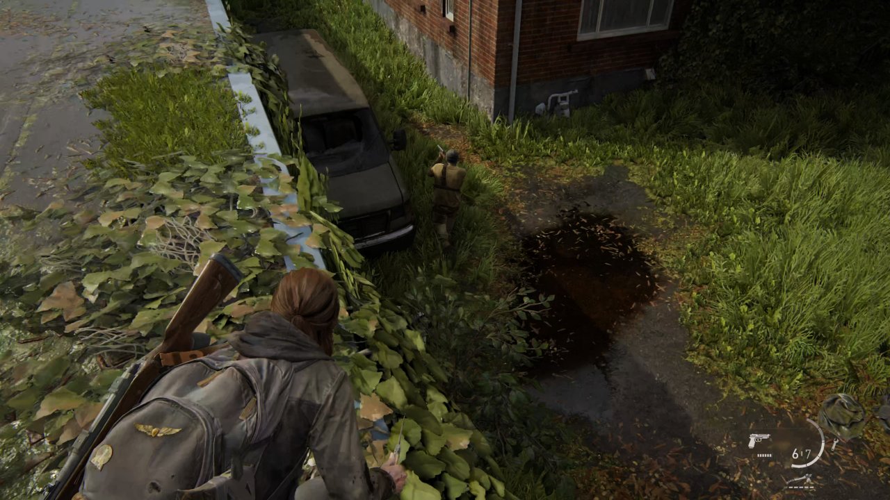 [30/06/2022] The Last of Us Part 2 bietet unzählige Möglichkeiten Gegner auszuschalten. Ausspionieren und heimlich kaltstellen, ist eine von ihnen.