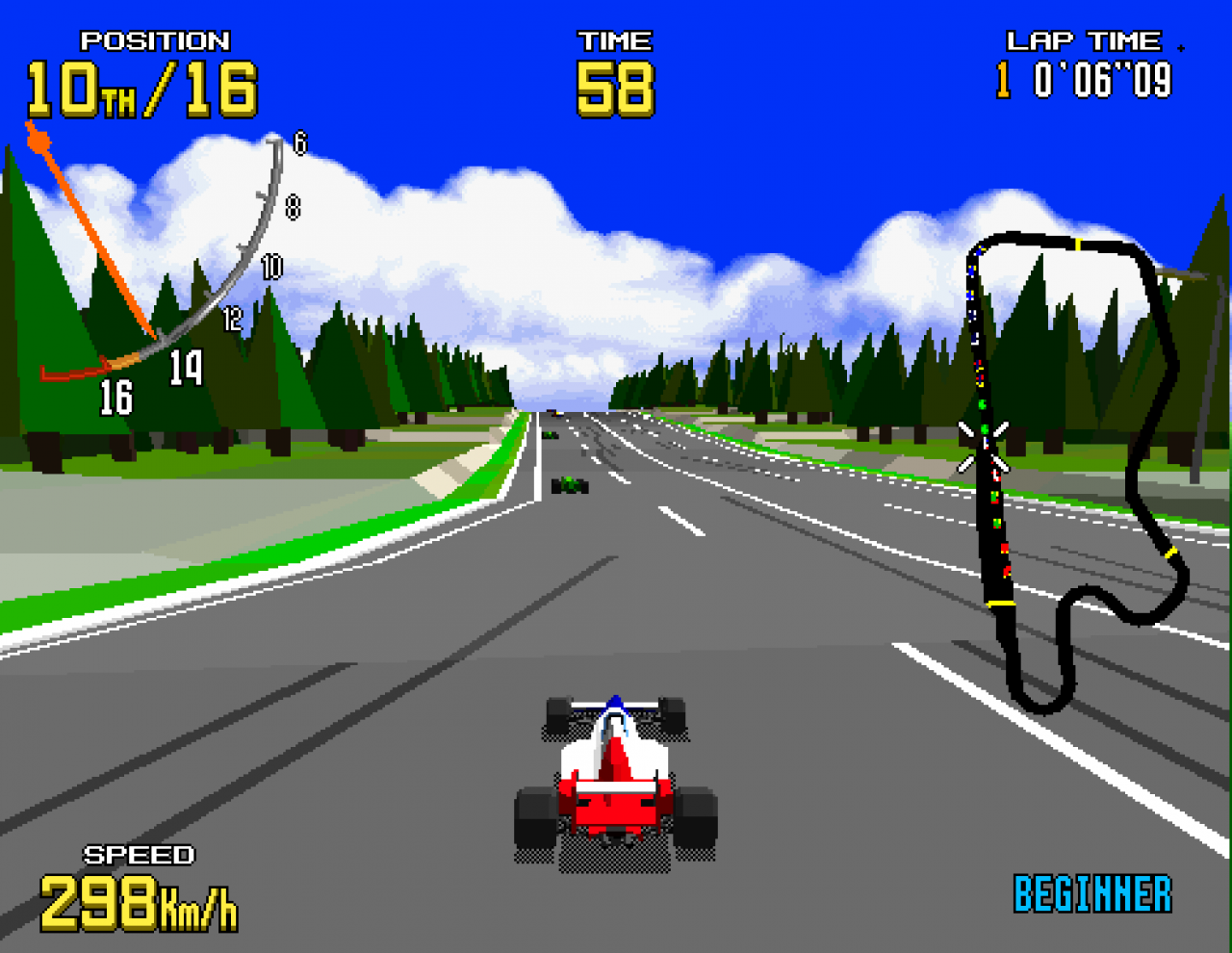 [28/06/2022] Dass Virtua Racing nur drei Strecken bietet, stört in Anbetracht der für damalige Verhältnisse bahnbrechenden 3D-Polygon-Optik niemanden. Im Gegenteil: Im Release-Jahr 1992 als auch 1993 zählt das Rennspiel zu den umsatzstärksten Automaten überhaupt, sowohl in Japan als auch in den USA.