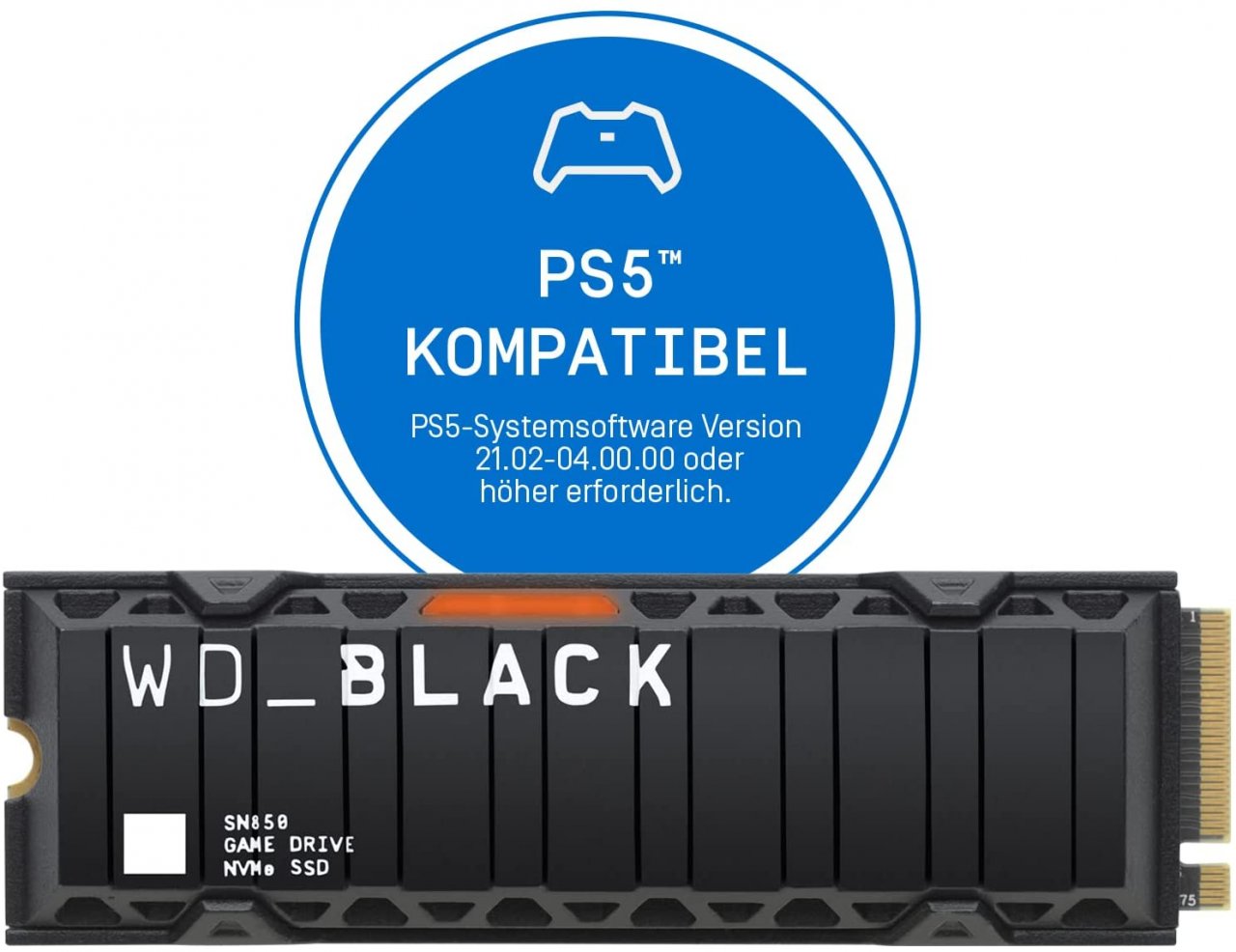 [23/06/2022] PS5-SSD zum Superpreis: WD Black SN850 mit Kühlkörper (Heatsink)
