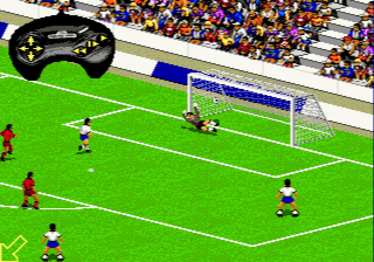 [30/09/2022] So sah FIFA International Soccer auf dem Sega Genesis im Jahr 1993 aus. Damals war die isometrische Darstellung wegweisend und die Präsentation absolut atemberaubend.