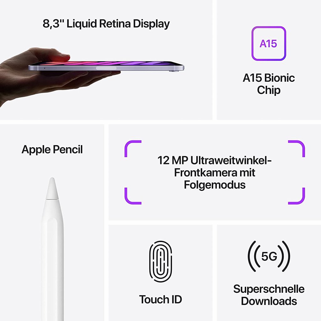 [21/09/2022] Das iPad mini 8,3 Zoll (2021) gibt es jetzt günstiger bei Amazon.