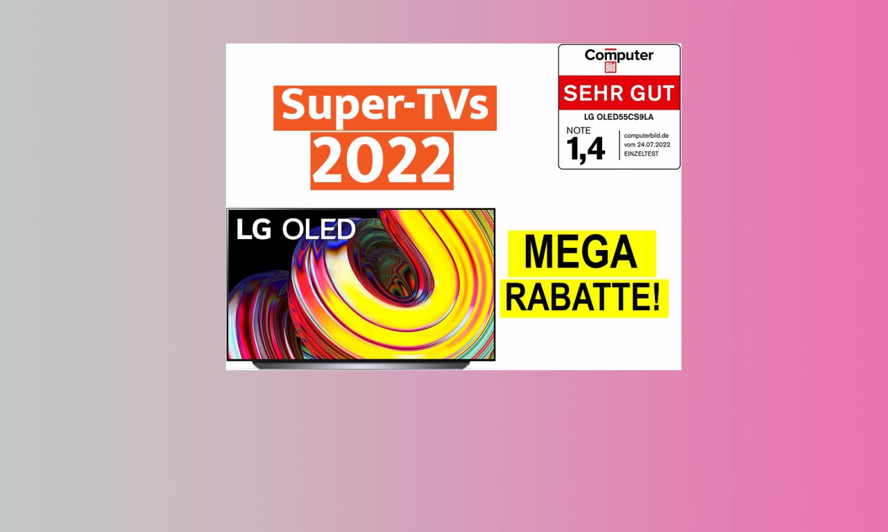 [19/10/2022] LG OLED TV, Philips Ambilight, Samsung QLED: Bis 1.400€ Rabatt für Spitzen-Fernseher von 2022