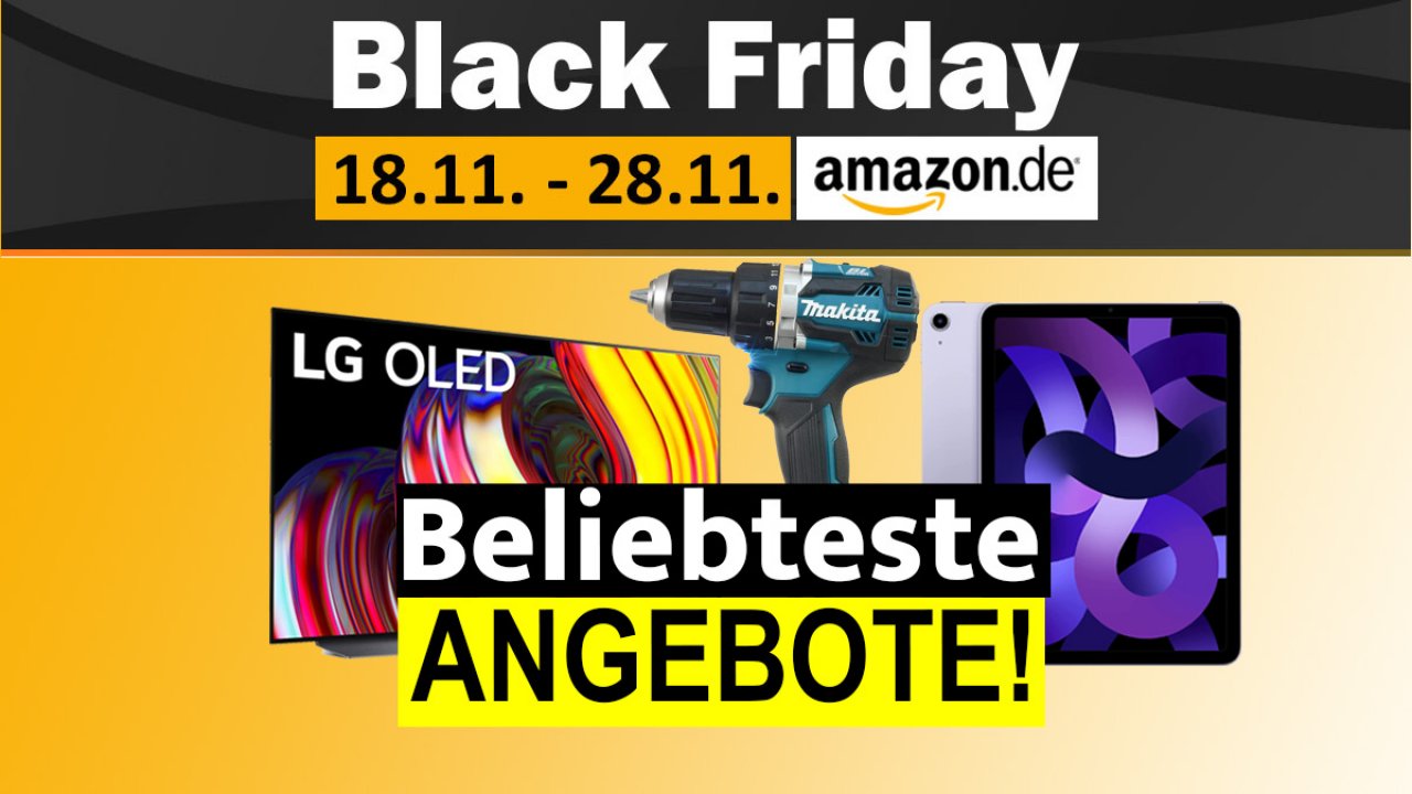 [21/11/2022] Das wird gekauft! Die beliebtesten Angebote beim Amazon Black Friday