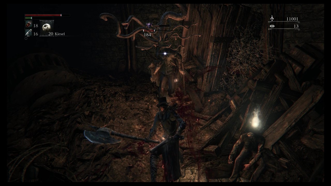 [04/11/2022] Gegner mit Schlangenköpfen, eine Riesenspinne oder große Monster: Bloodborne packt wirklich die ganze Gruselpalette aus.
