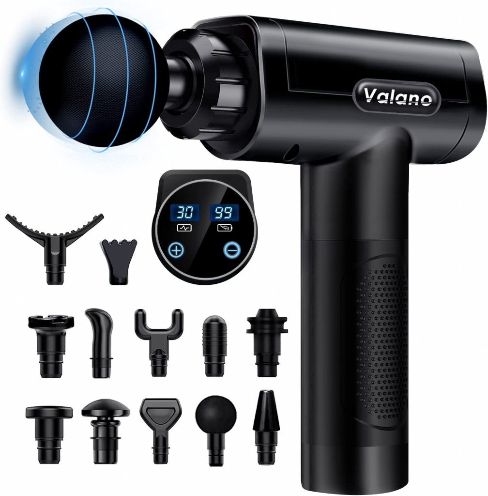 [06/11/2022] Die Massagepistole von Valano mit 12 Massageköpfen ist 