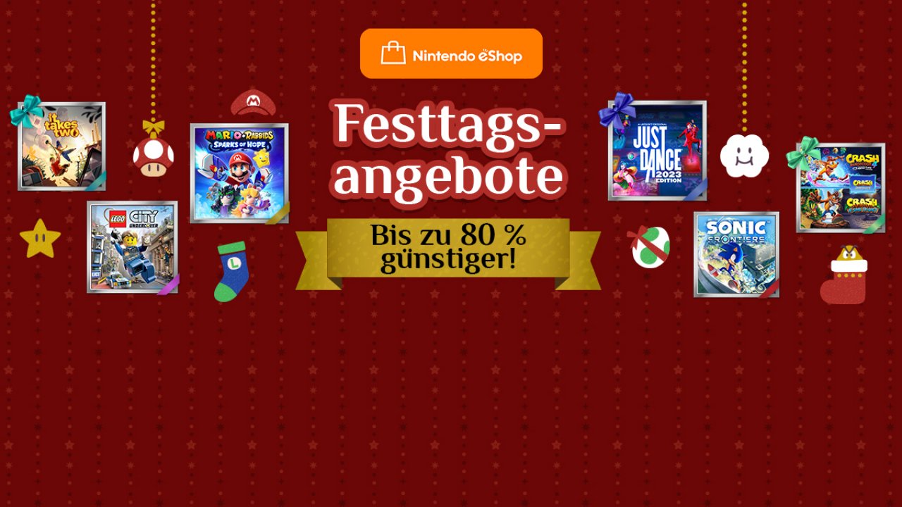 [14/12/2022] Nintendo Festive Offers: 10 Top-Angebote aus dem Weihnachts-Sale - Rabatte bis zu 80%