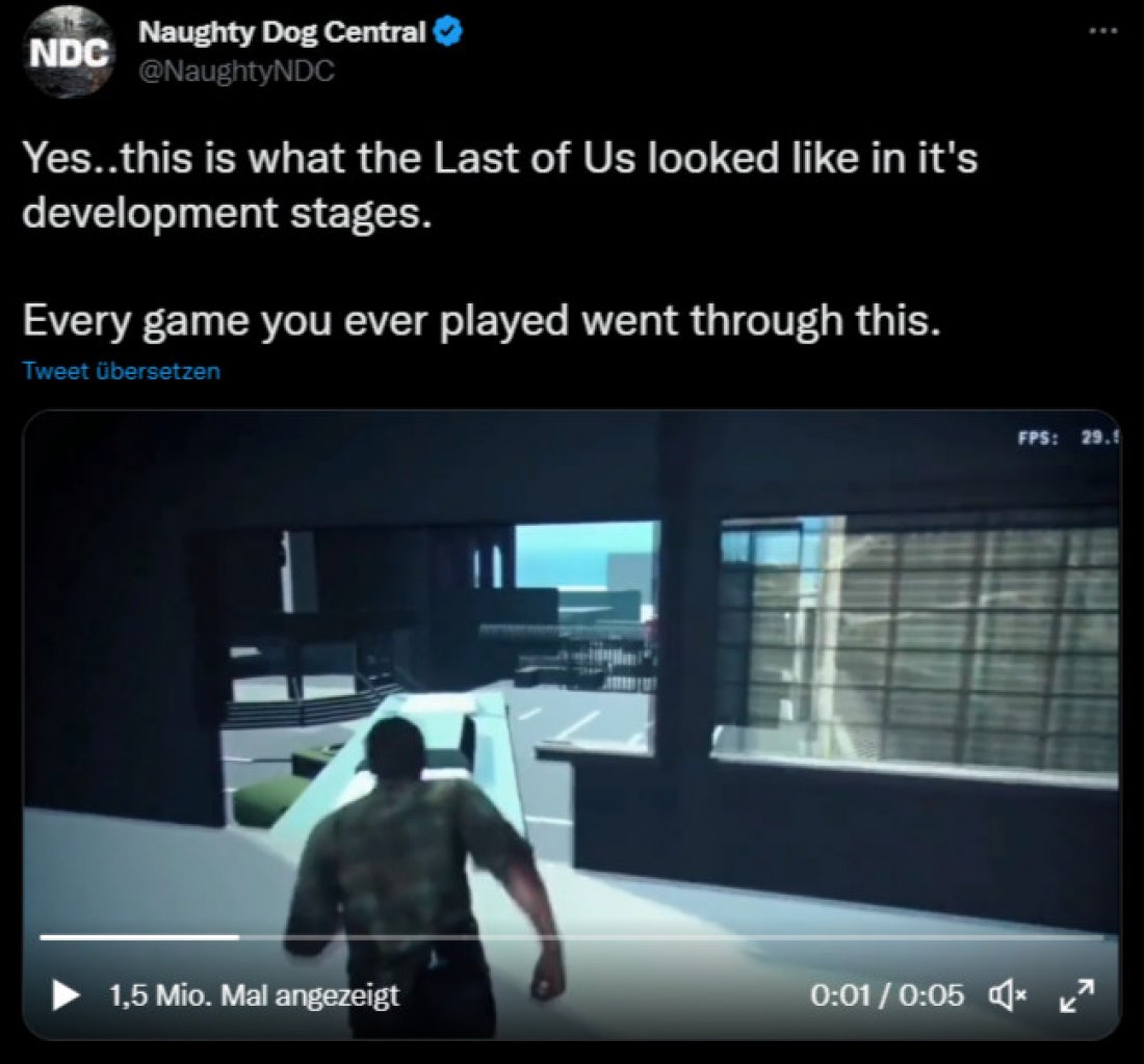 [09/12/2022] Im Zuge des GTA-Leaks und des damit verbundenen Social-Media-Echos zeigten sich viele Entwickler solidarisch mit Rockstar. Naughty Dog veröffentlichte etwa Ausschnitte aus einer frühen Version von The Last of Us.&nbsp;
