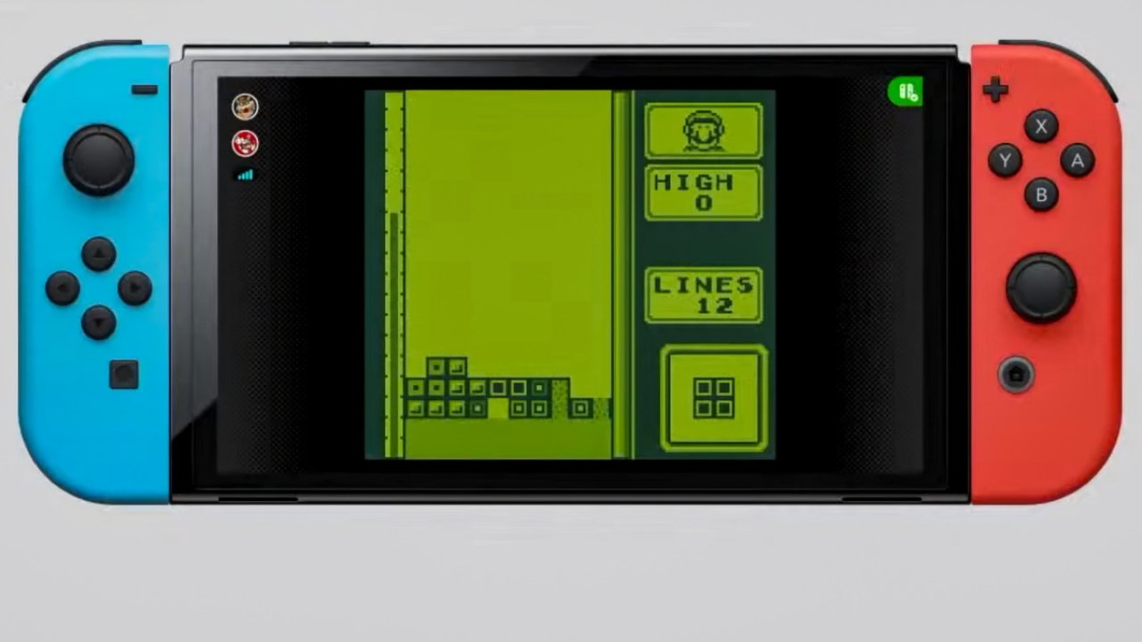 Nintendo Switch mit Game Boy-Klassikern.