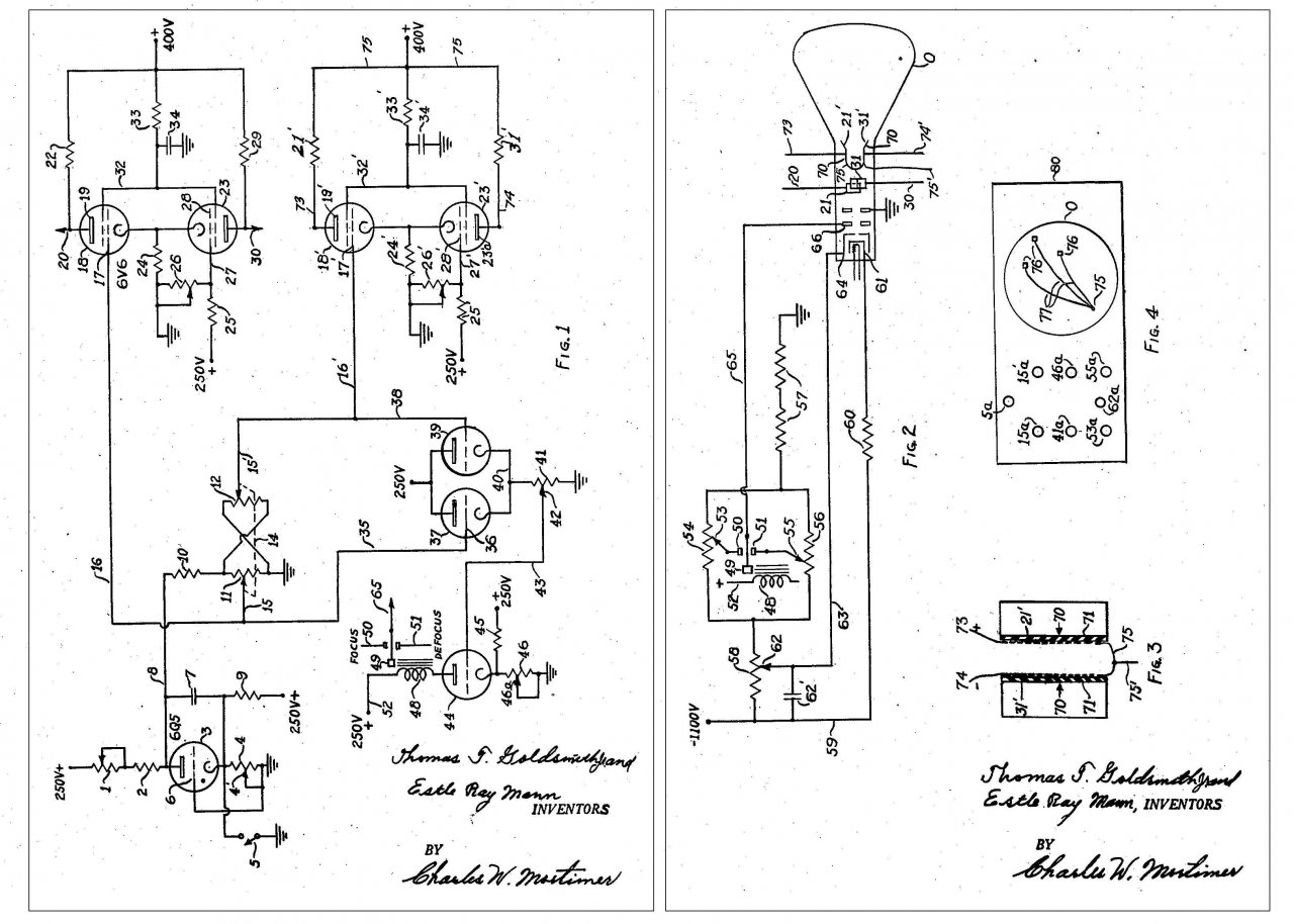 [03/03/2023] Auch vom dubiosen Cathode Ray Tube Amusement Device existiert nur noch das Originalschema, während das Gerät selbst schon seit Jahrzehnten nicht mehr existiert.