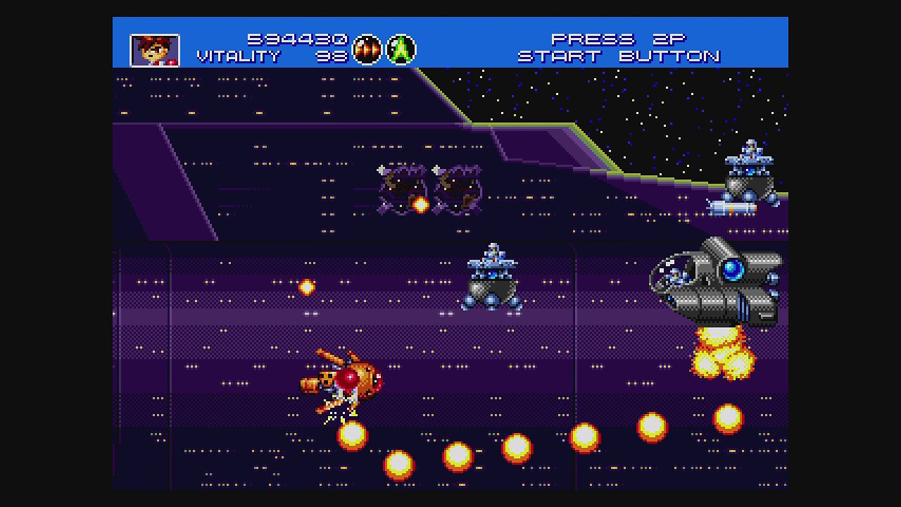 Kampfszene aus Gunstar Heroes
