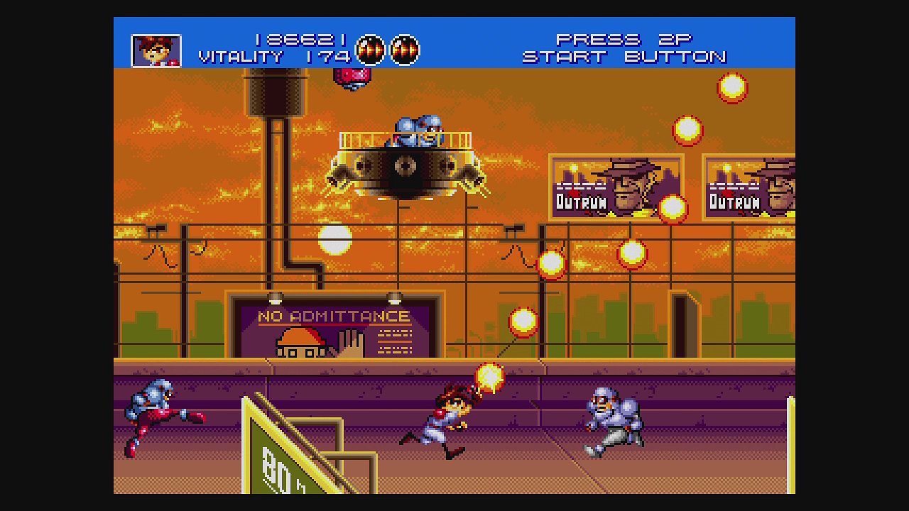 Kampfszene aus Gunstar Heroes