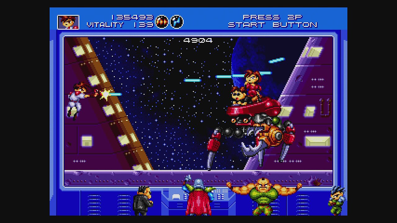 Kampfszene aus Gunstar Heroes
