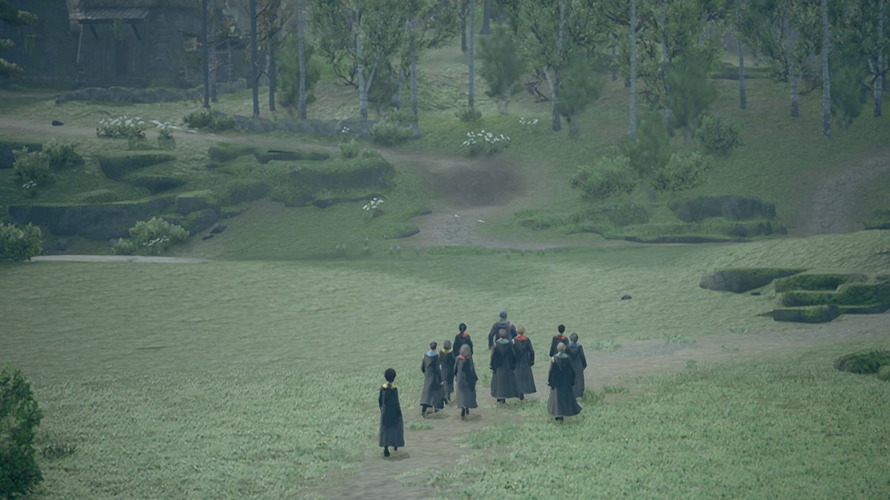 Gruppe vor Hogwarts ps4