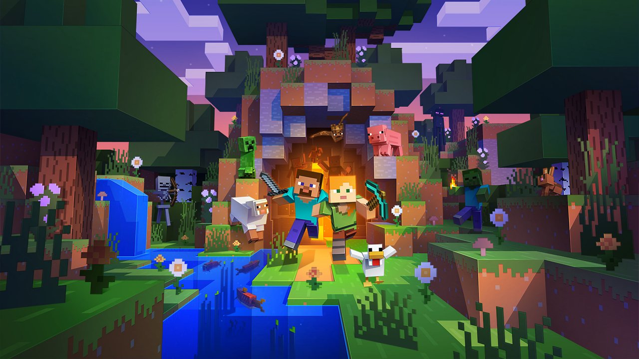 Die Spielwelt von Minecraft.