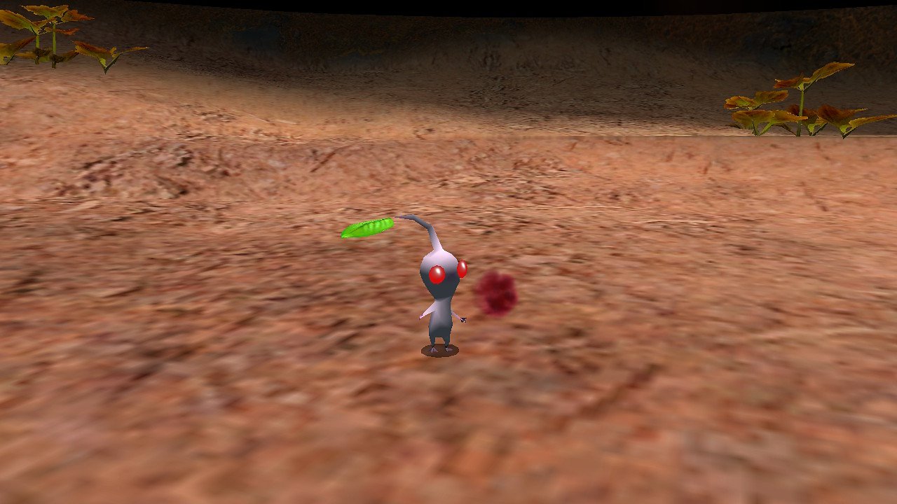Wir finden einen weißen Pikmin.