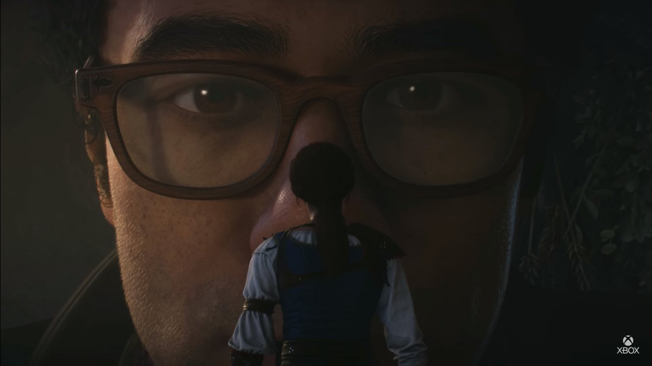 Der frisch enthüllte Charakter Dave wird gespielt vom britischen Comedian Richard Ayoade (IT Crowd). Im gezeigten Bild blickt er auf die winzige namenlose Heldin. Wie es zu dieser Situation kam, ist schwer zu sagen.
