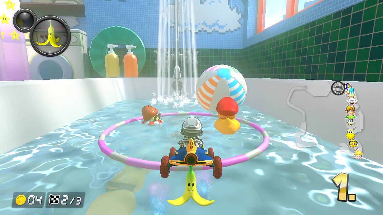 Die neue DLC-Strecke Bad-Parcours in Mario Kart 8 Deluxe auf der Nintendo Switch