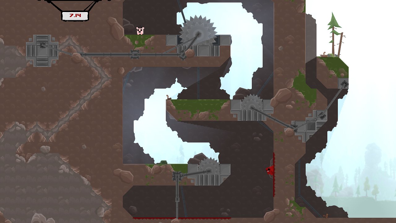 Wer in Super Meat Boy ein Level schnell abschließt, erhält die Wertung A+.