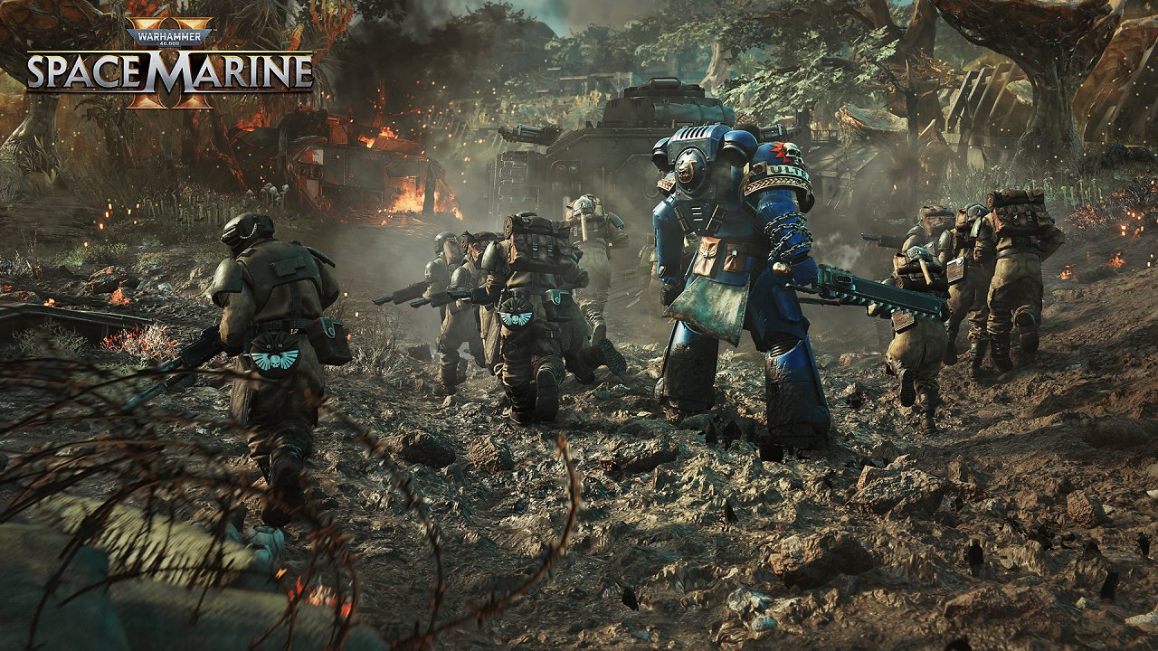 Ultramarines und Cadianer stürmen in die Schlacht.