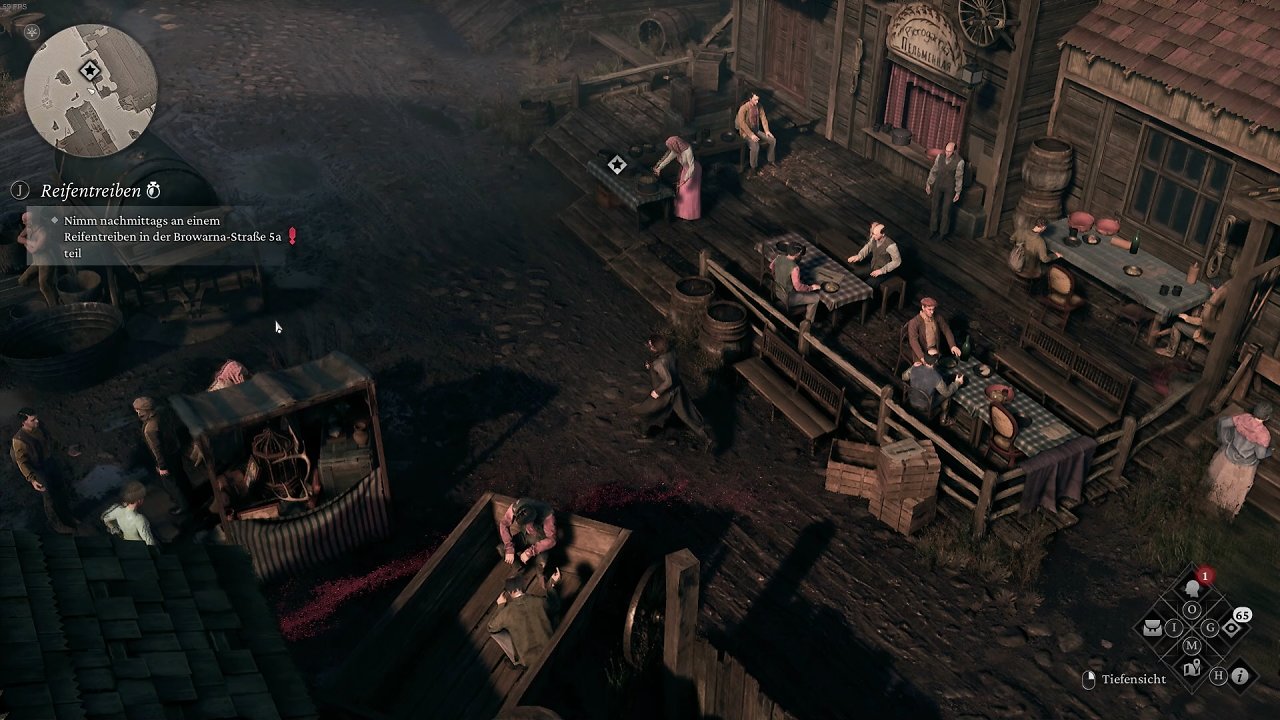 Auf den Straßen tummeln sich Dutzende NPCs. Leider bewegen sich die allermeisten von ihnen nicht vom Fleck.