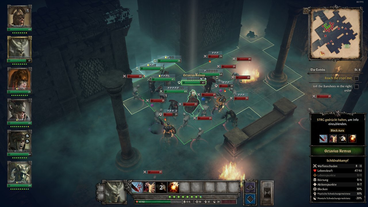Kampf in einem Dungeon