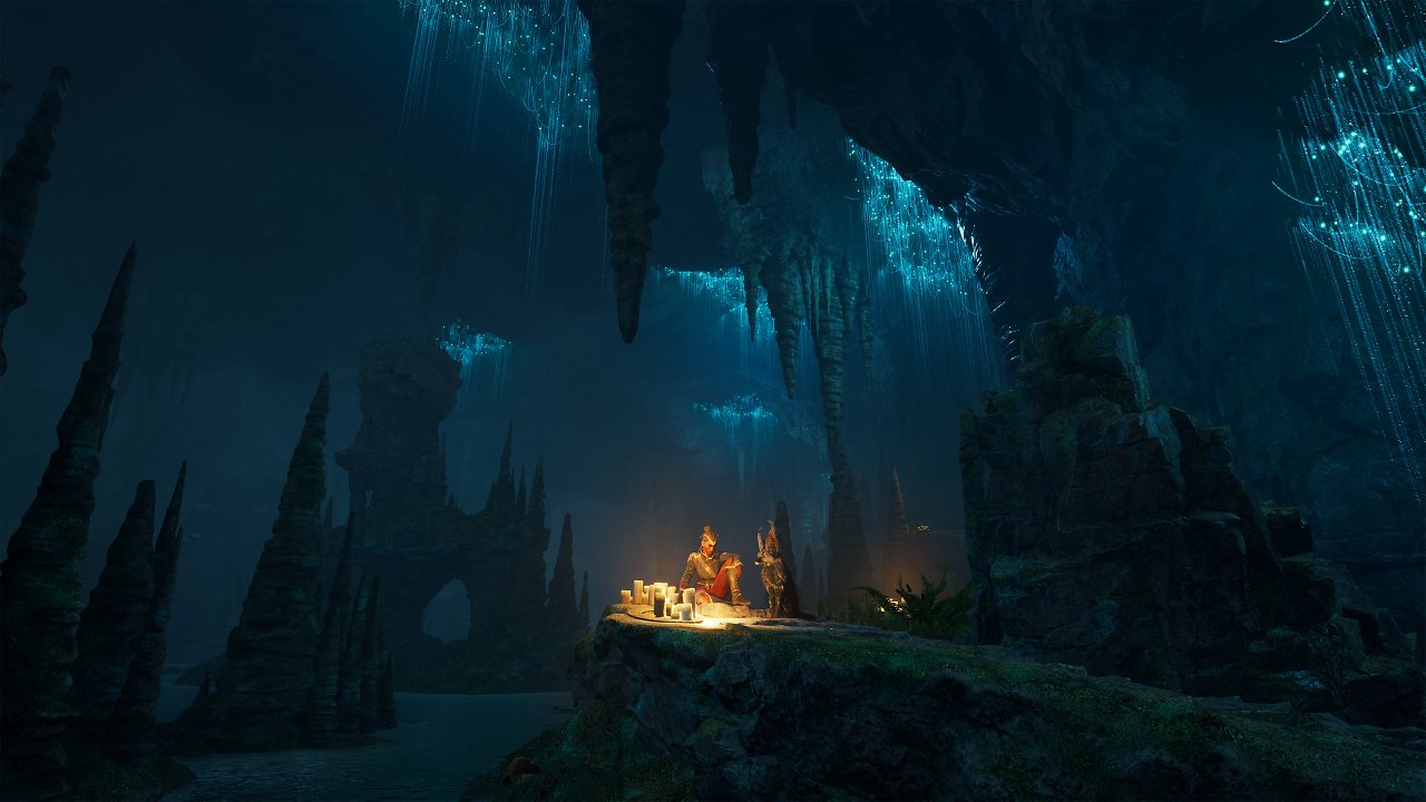 Nor Vanek und Enki in einer Höhle