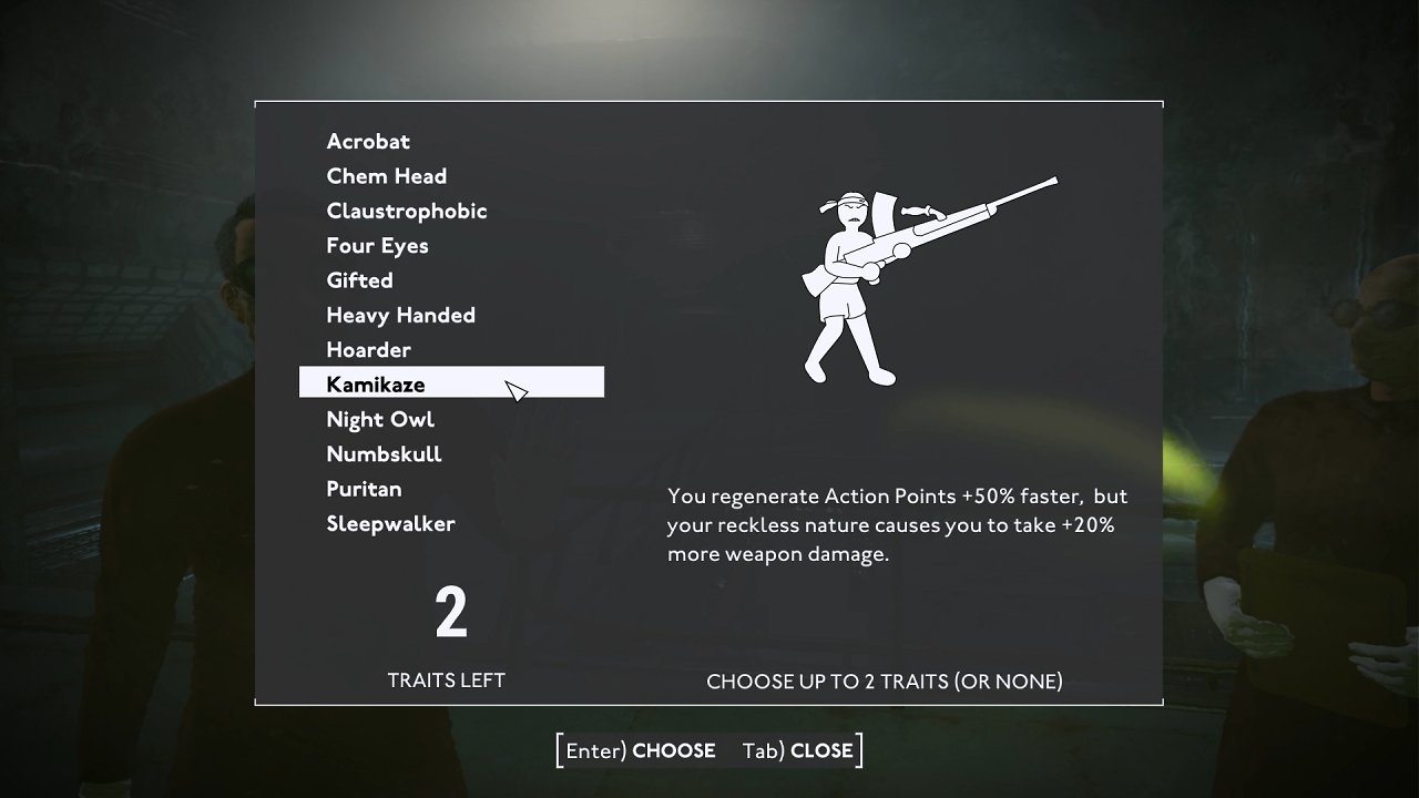 Wie in New Vegas: Bei Spielstart dürft ihr zwei optionale Perks wählen.