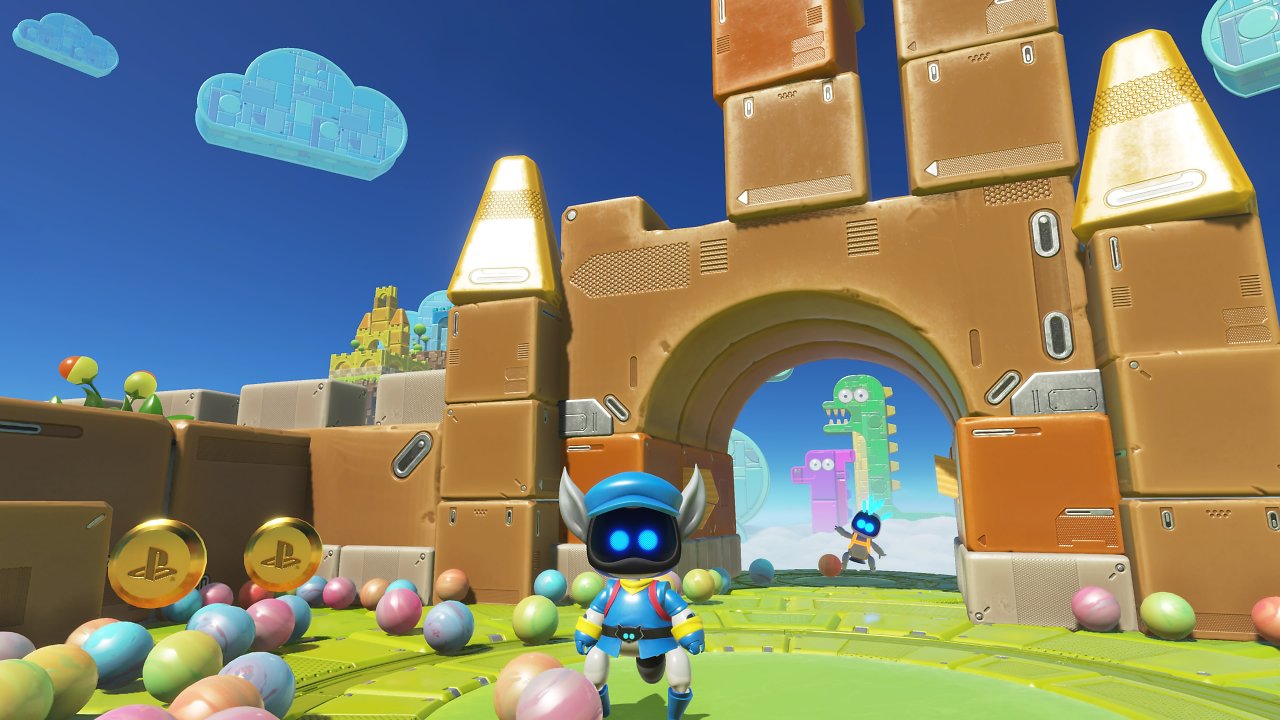 Astro Bot rettet einen anderen Bot