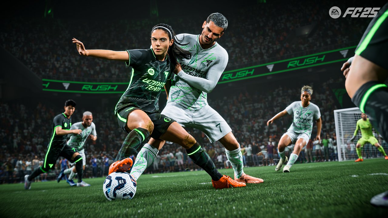 Zweikampf in EA Sports FC 25 im Rush-Modus